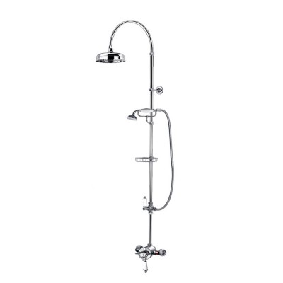 High Quality chrome plated cheap shower set, thermostatic rainfall shower faucet set, Brass Hot And Cold Water Shower Mixer