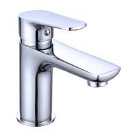 2020 New Design Deck Mounted Single Handle Brass Wash Basin Faucet For Bathroom