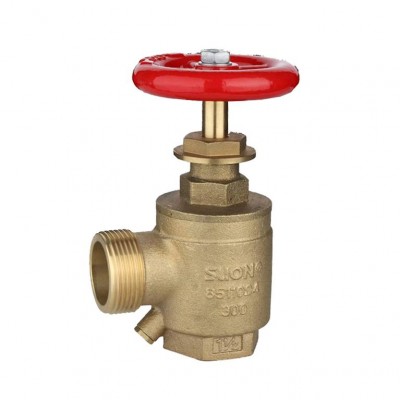 FM&UL&ULC approvals brass chrome polish 1 1/2'' FXM fire production angle hose valve hydrant firefight equipment