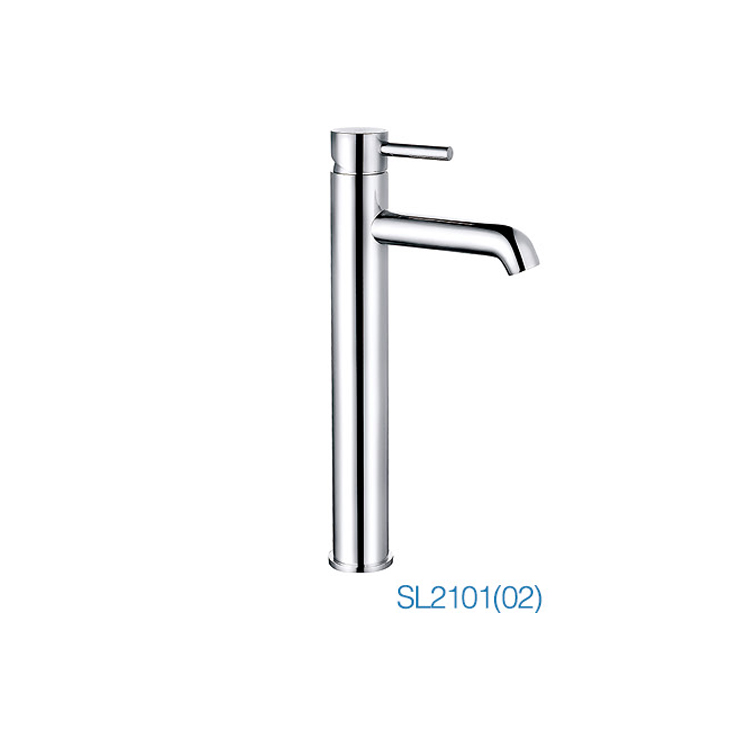 Hot Sale Single Lever Contemporary Brass Tall Basin Faucets With One Handle